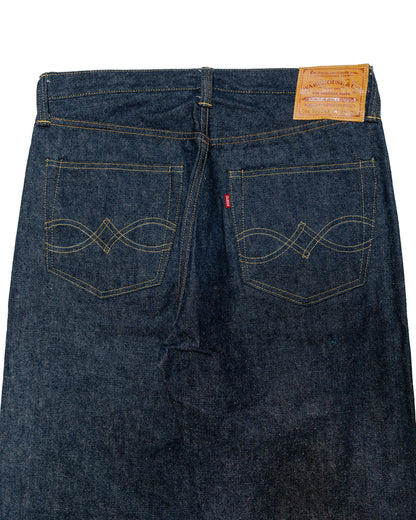 Warehouse Lot. 1001XX(1000XX) 1947 Model Indigo Denim back close