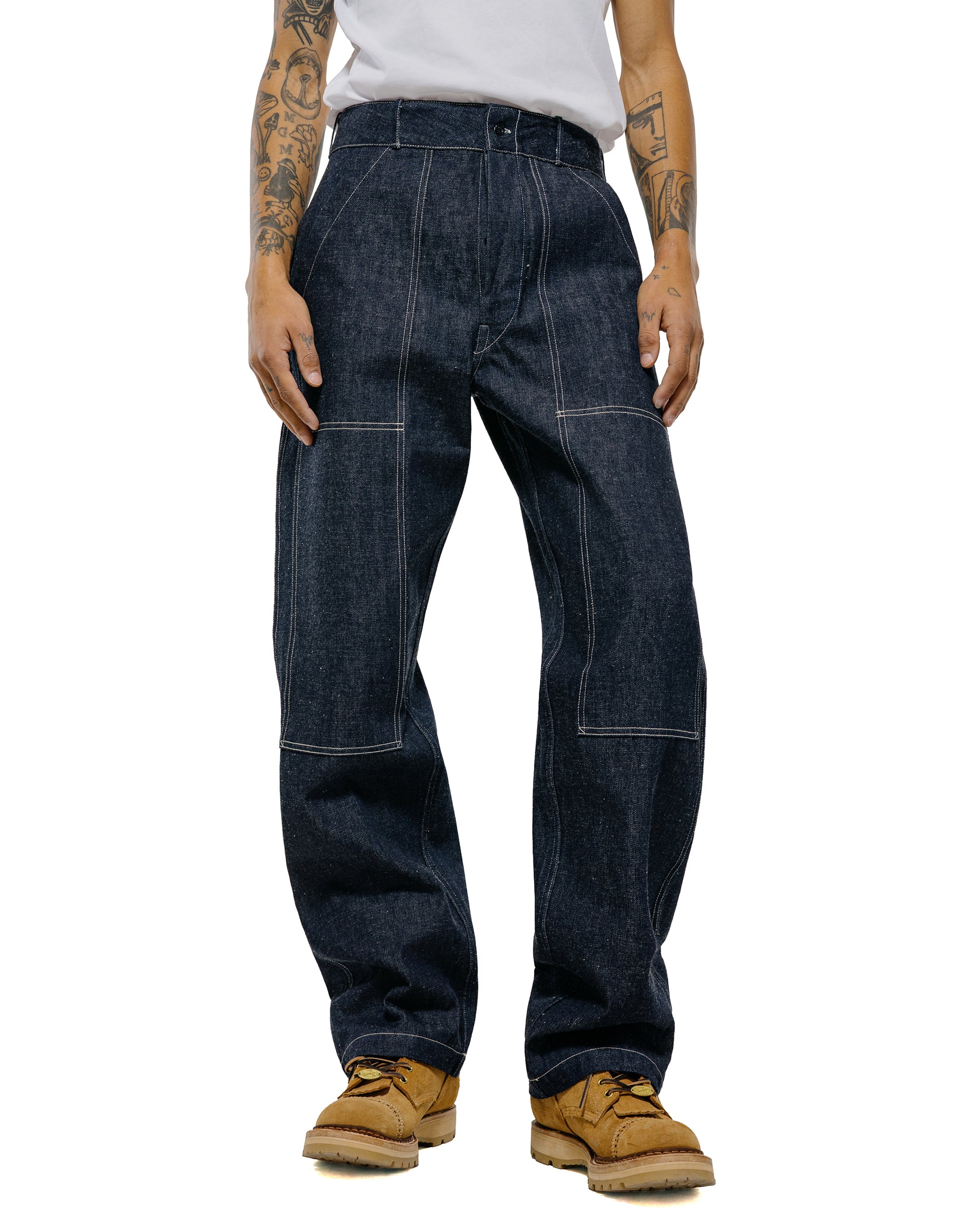 Warehouse Lot. 1239 1930's WPA Double Knee Denim Trousers Indigo Denim