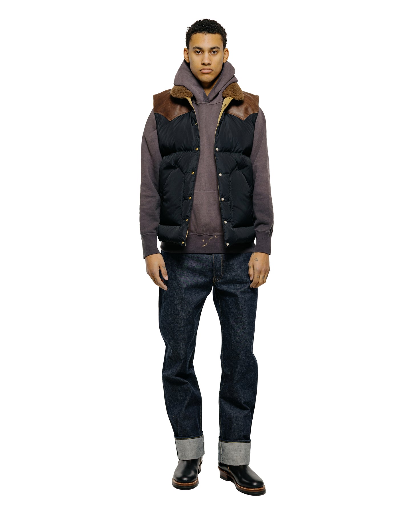 Warehouse Lot. 2235 Rocky Mountain Vest Warehouse Nylon Christy Vest Black