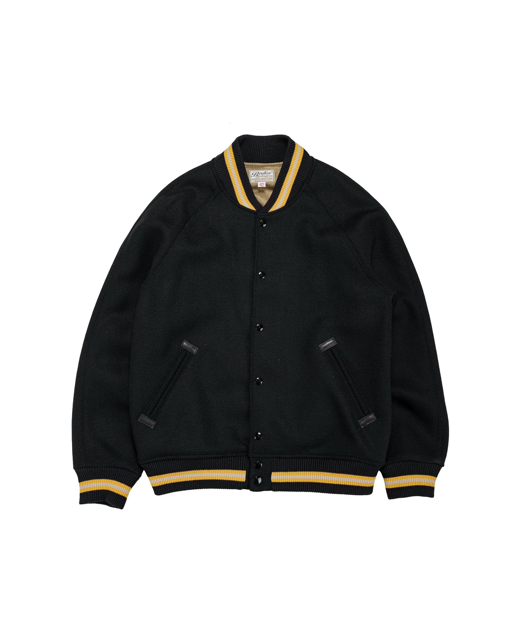 Warehouse Lot. 2239 1950's Army Varsity Jacket Plain Black