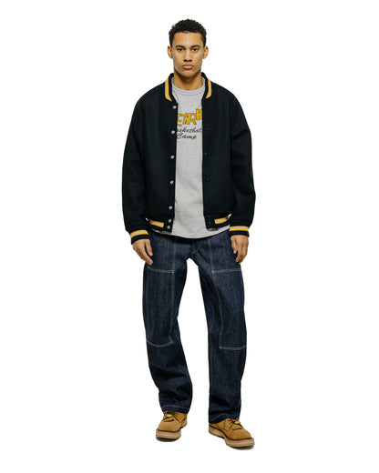 Warehouse Lot. 2239 1950's Army Varsity Jacket Plain Black