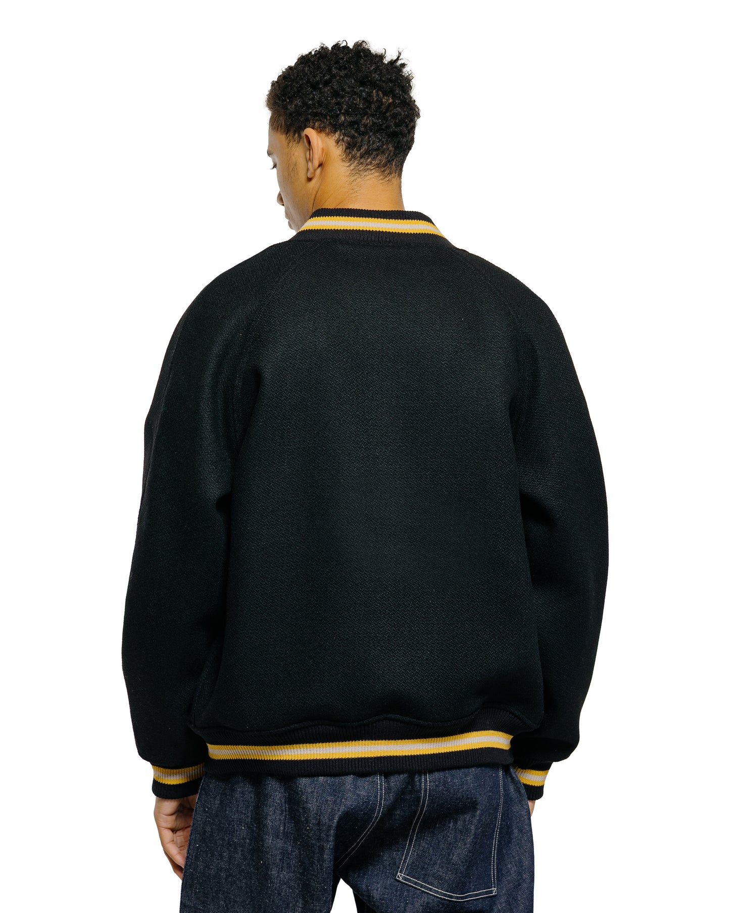 Warehouse Lot. 2239 1950's Army Varsity Jacket Plain Black