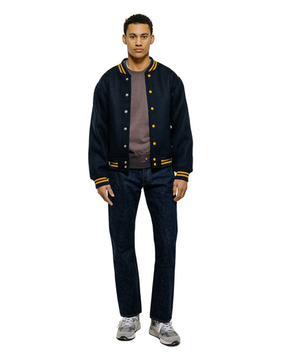 Warehouse Lot. 2240 1950's Navy Varsity Jacket Plain Navy