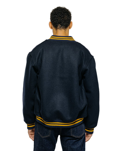 Warehouse Lot. 2240 1950's Navy Varsity Jacket Plain Navy