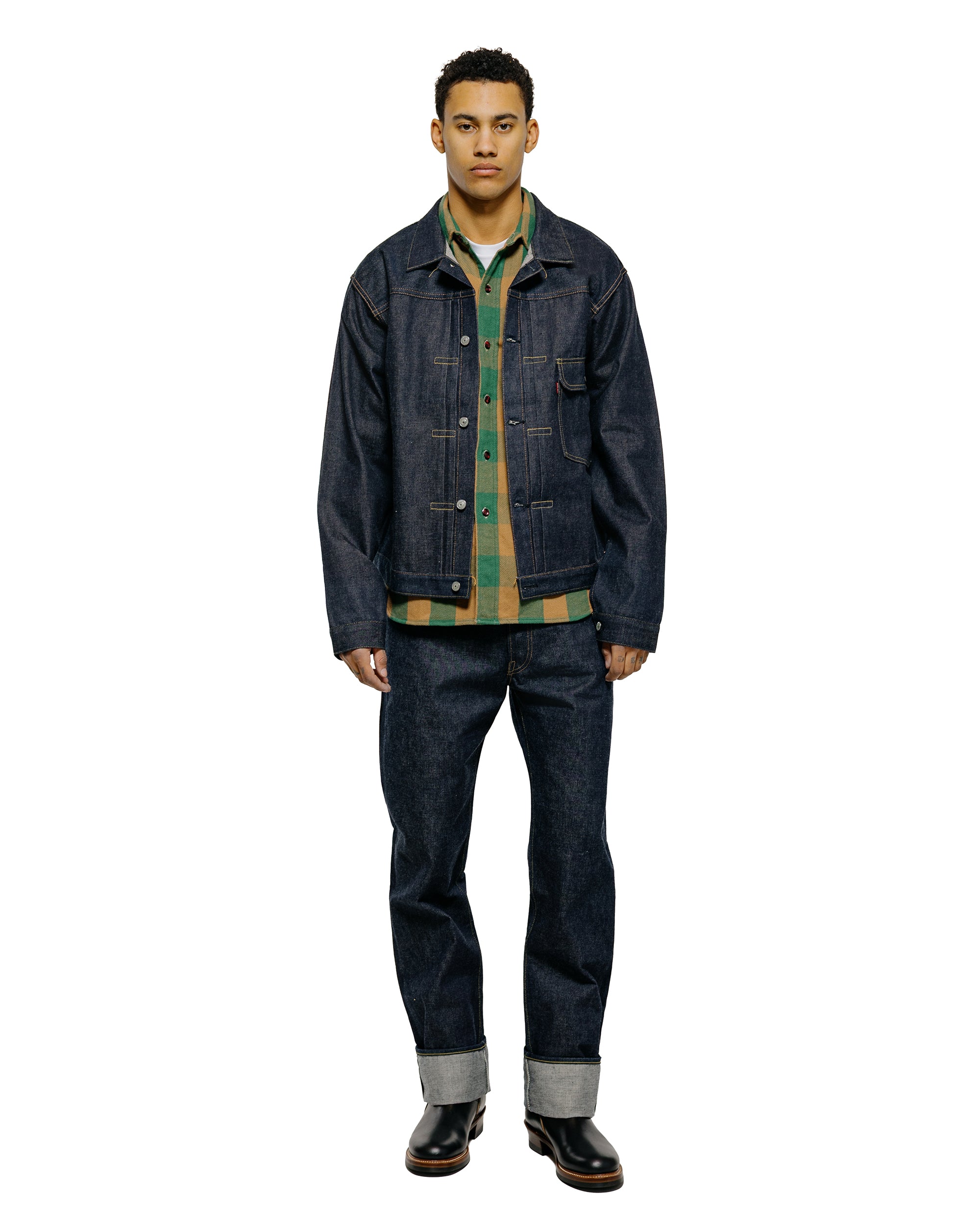 WAREHOUSE，Lot.3104 Warehouse Lot. 3104 Flannel Shirts O/W Pattern A Green