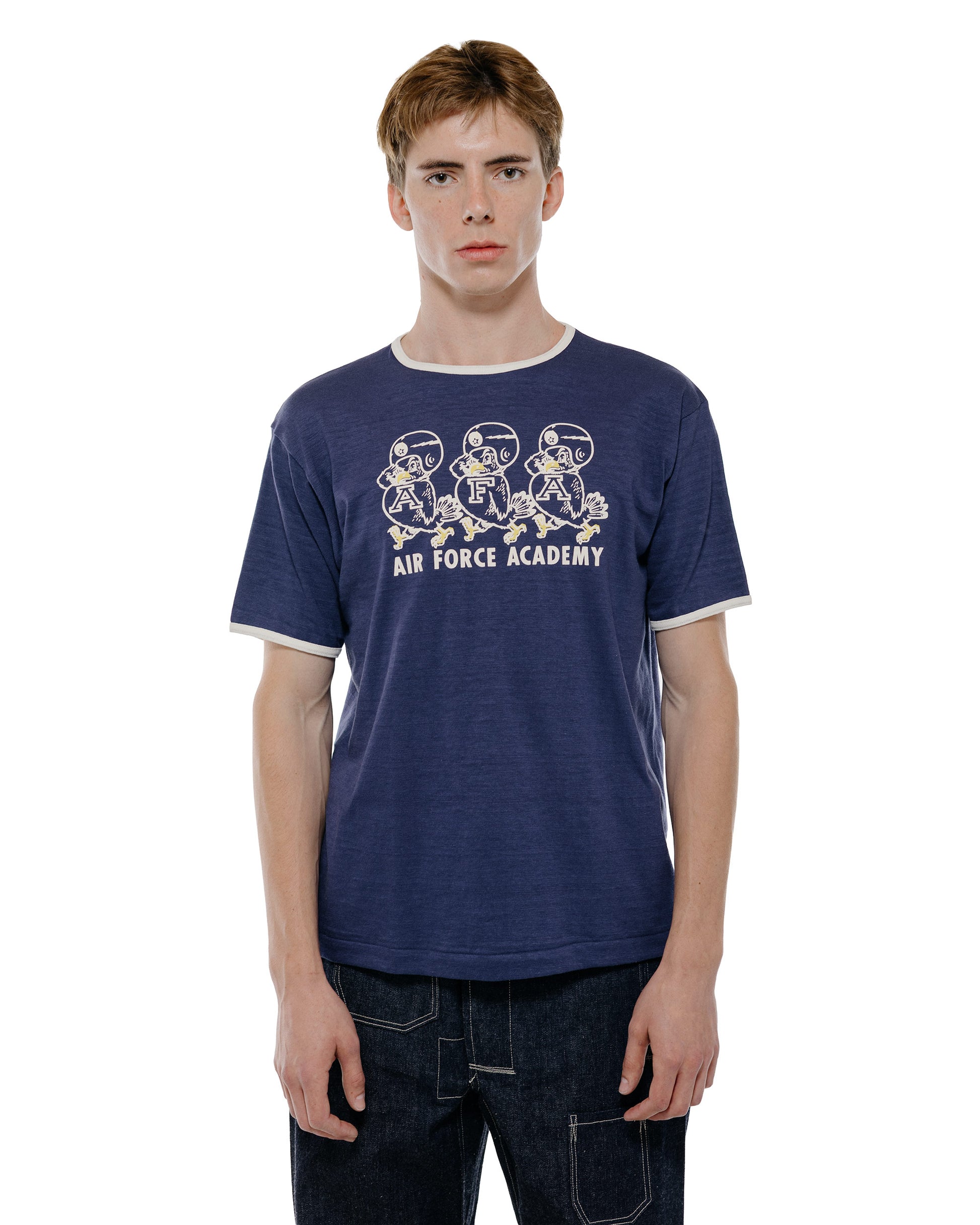Warehouse Lot. 4059 Ringer T AFA Navy/Cream
