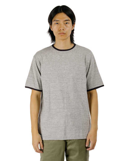 Warehouse Lot. 4059 Ringer T Plain Heather Gray/Black
