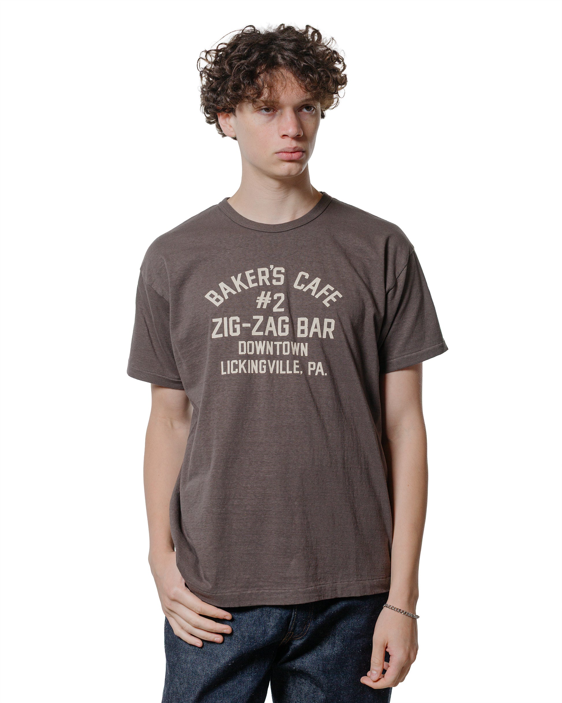 Warehouse Lot. 4064 ZIG-ZAG BAR Charcoal