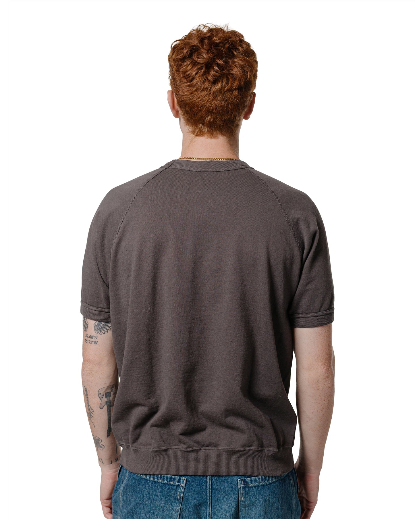 Warehouse Lot. 4105 Short Sleeve SW With Pocket Plain Charcoal