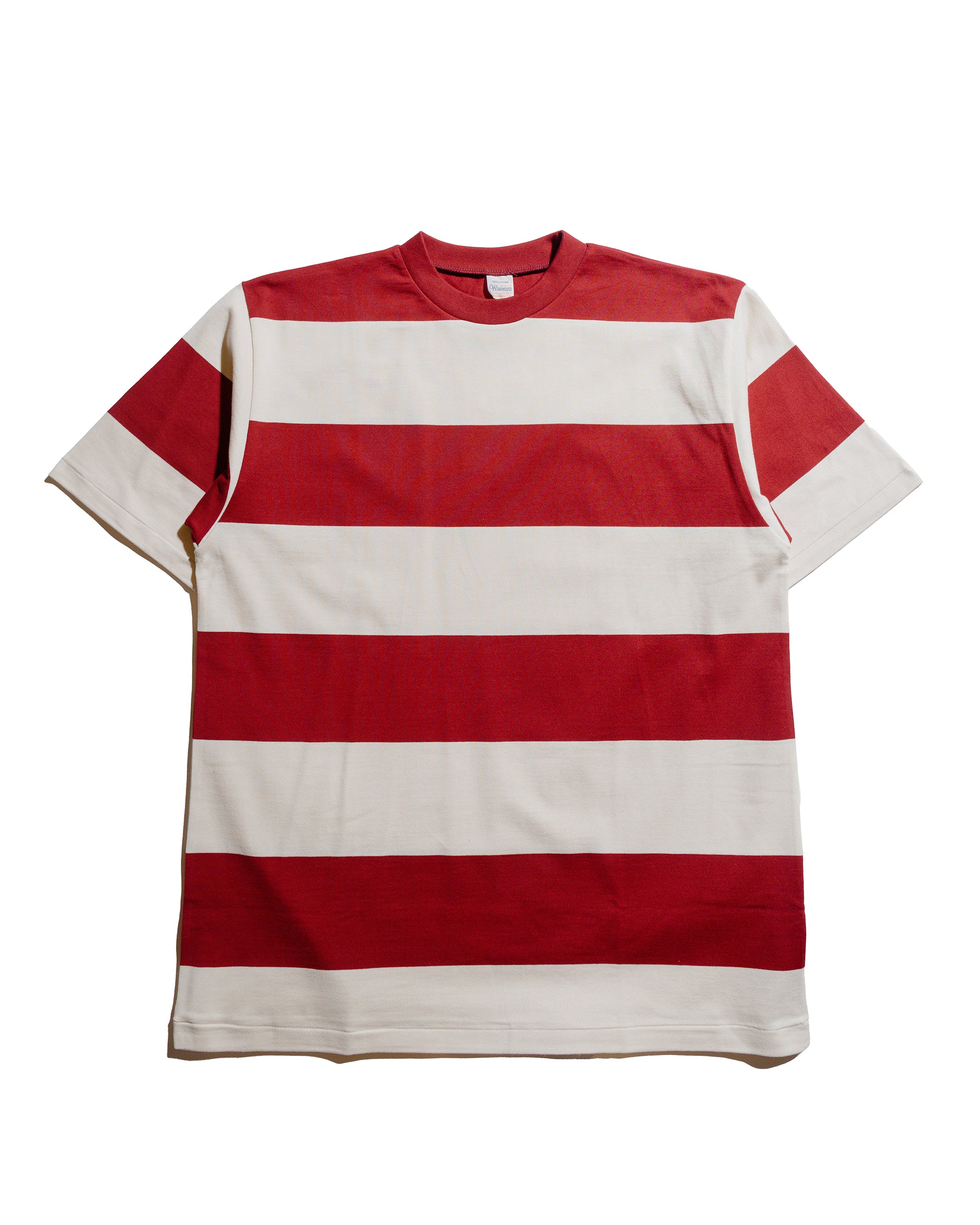 Warehouse Lot. 4108 S/S 4インチ ボーダーT ボルドー/生成り Warehouse Lot. 4108 S/S 4インチ ボーダーT ボルドー/生成り