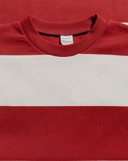 lost & found Warehouse Warehouse Lot. 4108 S/S 4in Border T Bordeaux/Kinari