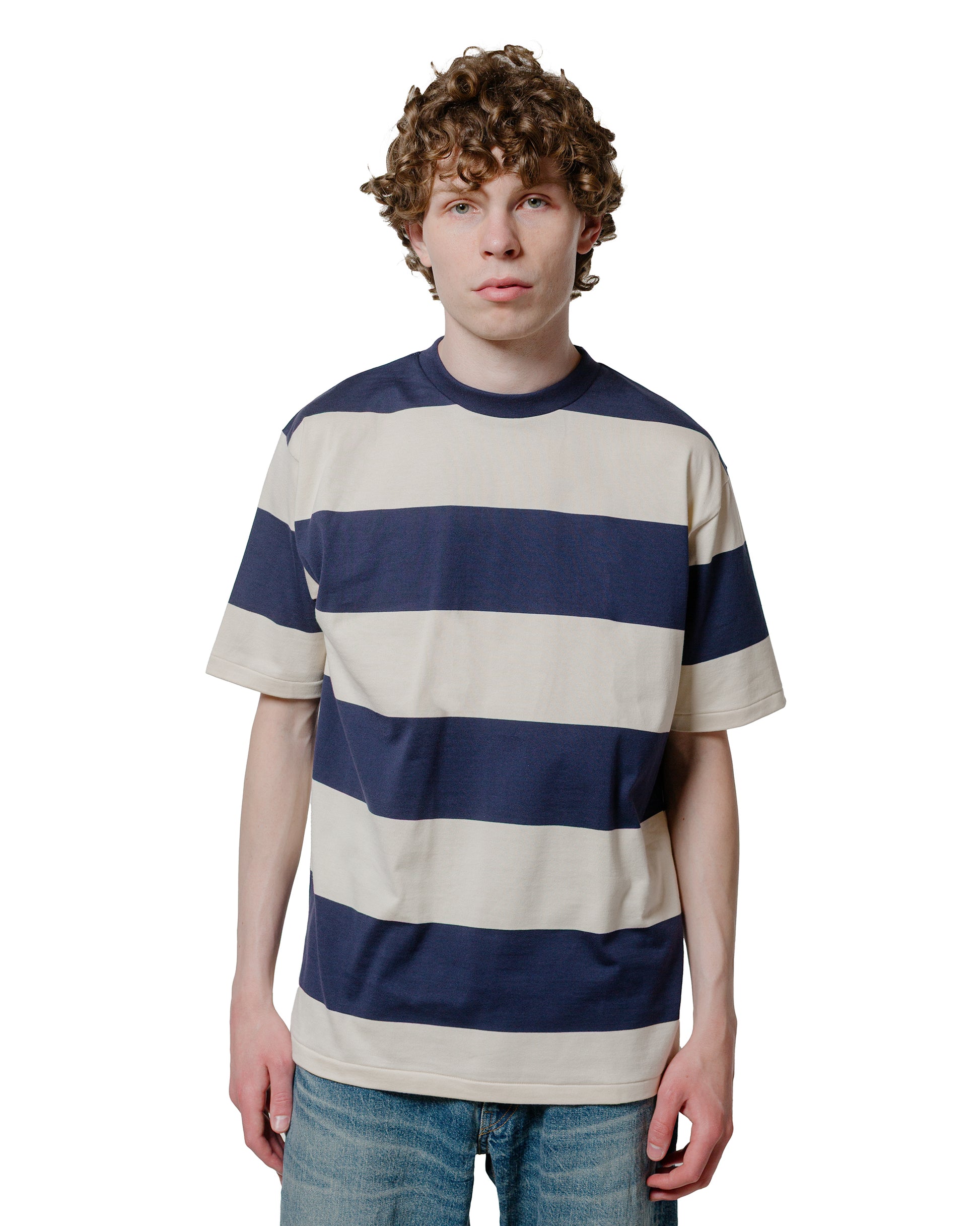 Warehouse Lot. 4108 SS 4in Border T NavyKinari