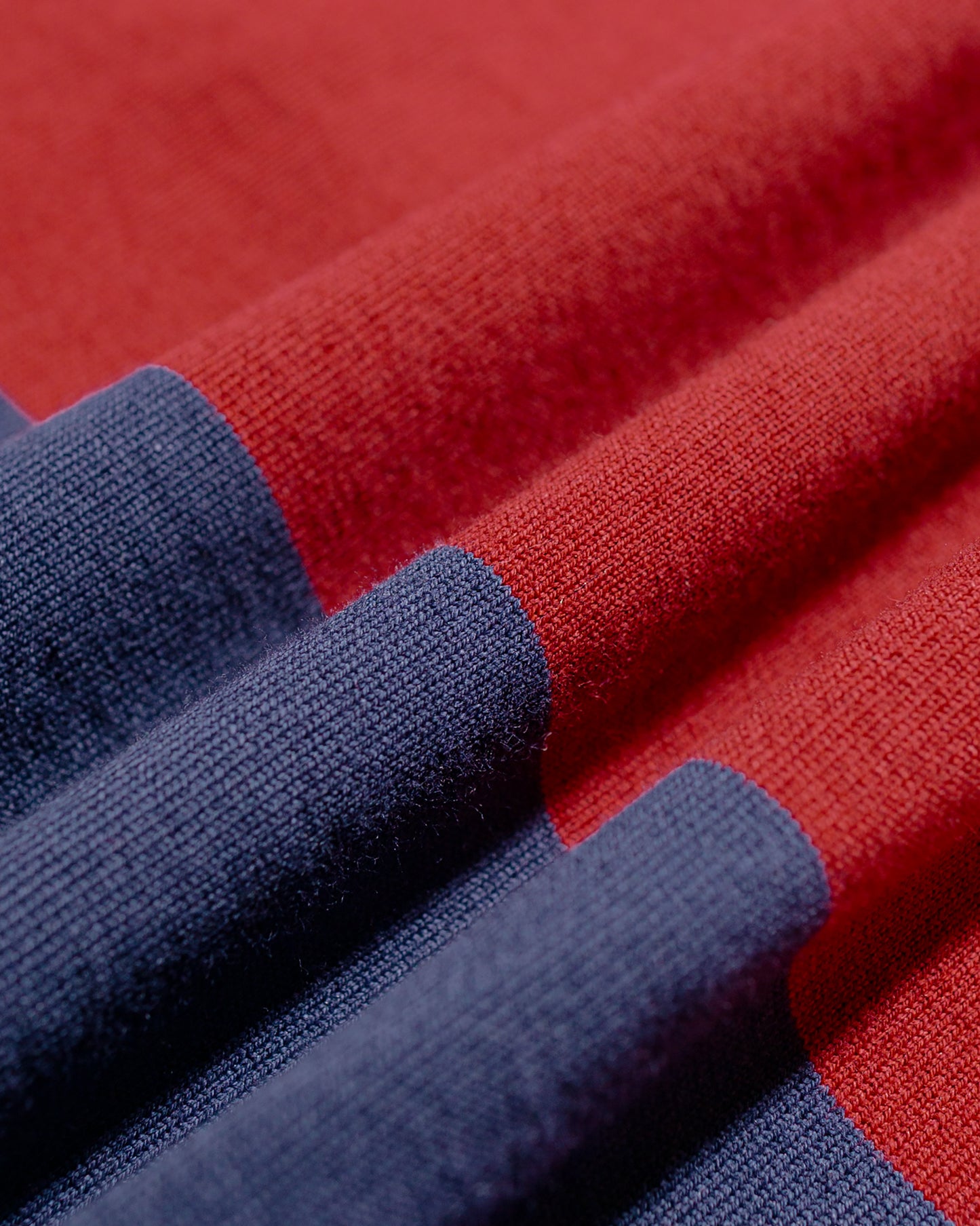 Warehouse Lot. 4108 S/S 4in Border Tee Navy/Bordeaux