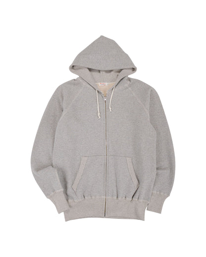 Warehouse Lot. 496 Raglan Freedom Full Zip Hood Heather Gray