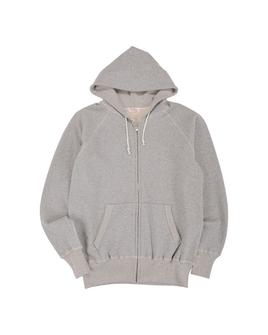 Warehouse Lot. 496 Raglan Freedom Full Zip Hood Heather Gray