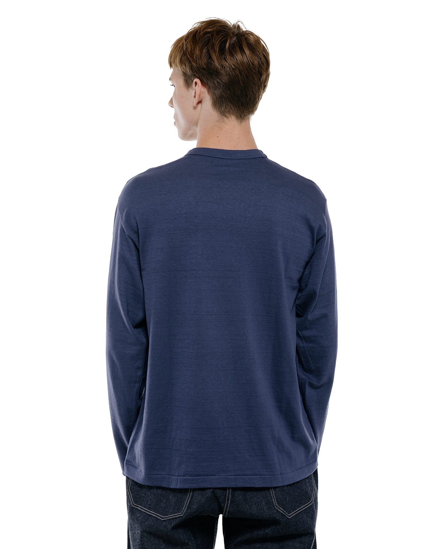 Warehouse Lot. 5906 Long Sleeve Crew Neck T-Shirt Orange Navy