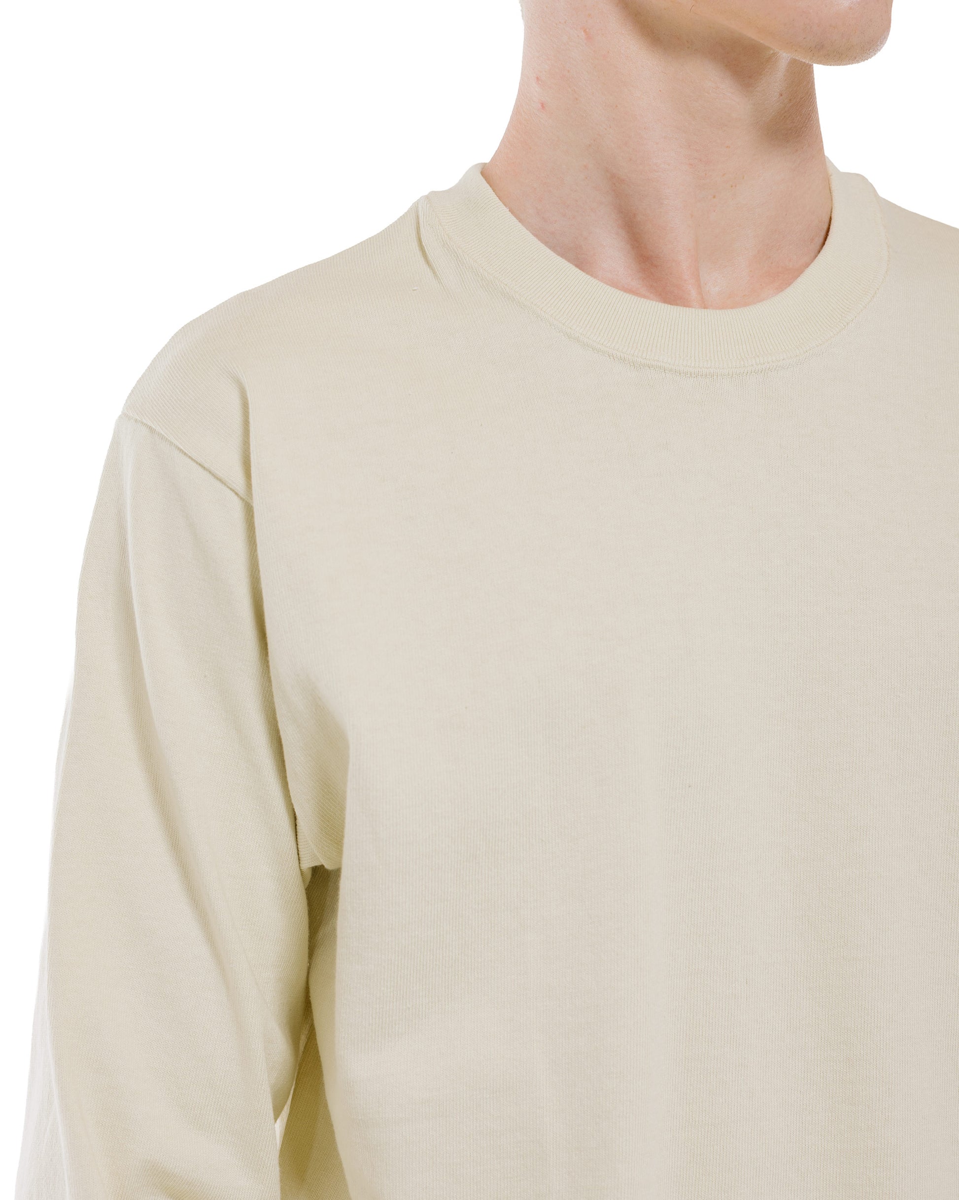 Warehouse Lot. 5914 Long Sleeve Crew Neck T-Shirt Solid Cream