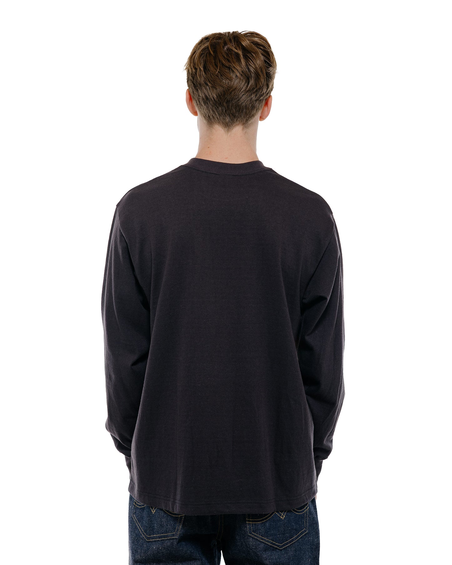 Warehouse Lot. 5914 Long Sleeve Crew Neck T-Shirt Solid Sumikuro