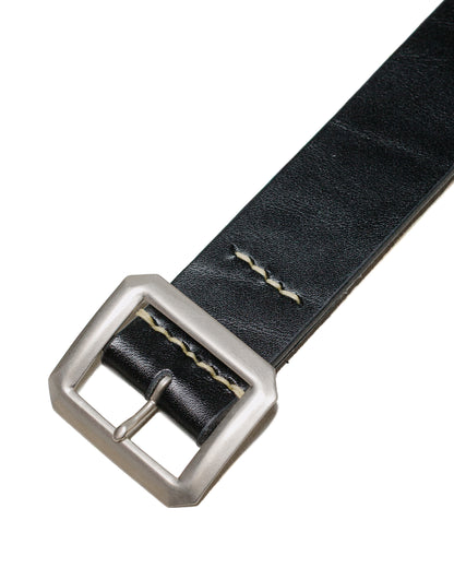 Warehouse Lot. 6039 Garrison Cowhide Belt Black