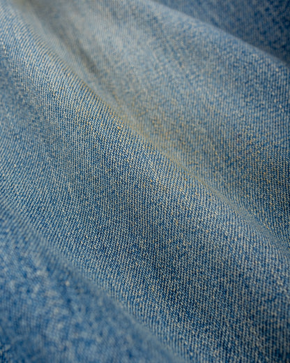 Warehouse Lot. JG-01 1910s Netmaker's Trousers Indigo Denim Used Wash (Light Colour)