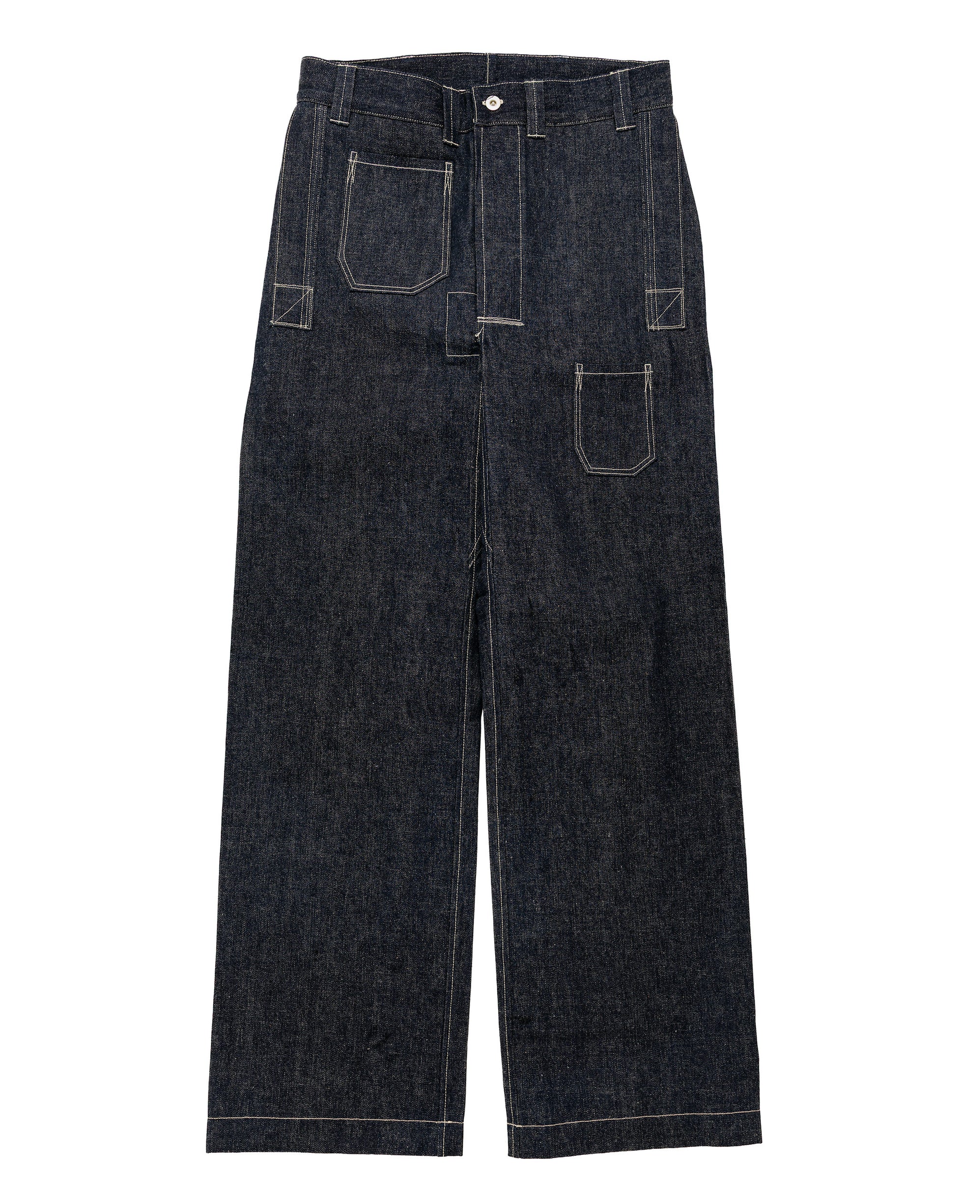 Warehouse Lot. JG-01S 1910s Netmaker's Trousers Indigo Denim Original