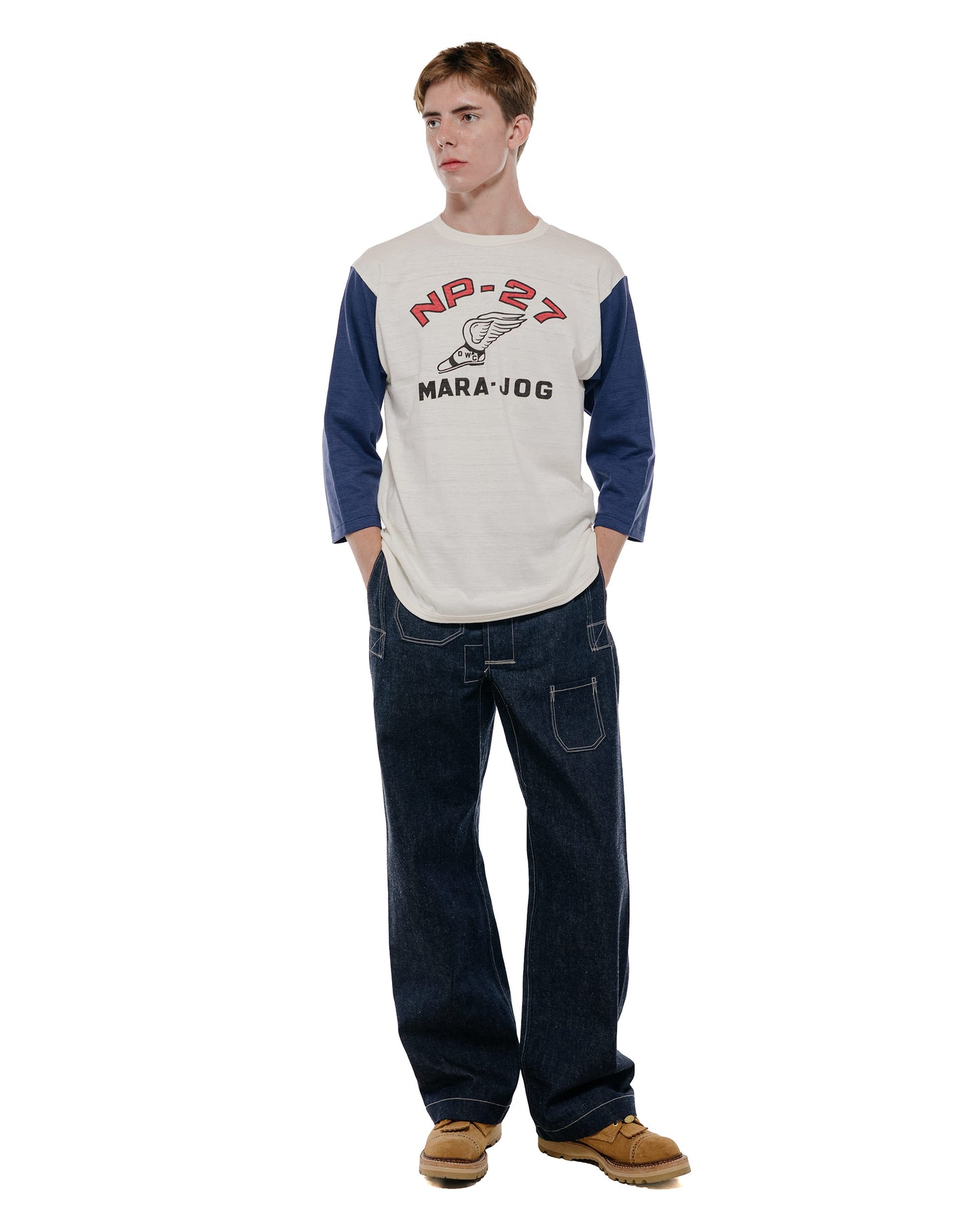 Warehouse Lot. JG-01S 1910s Netmaker's Trousers Indigo Denim Original