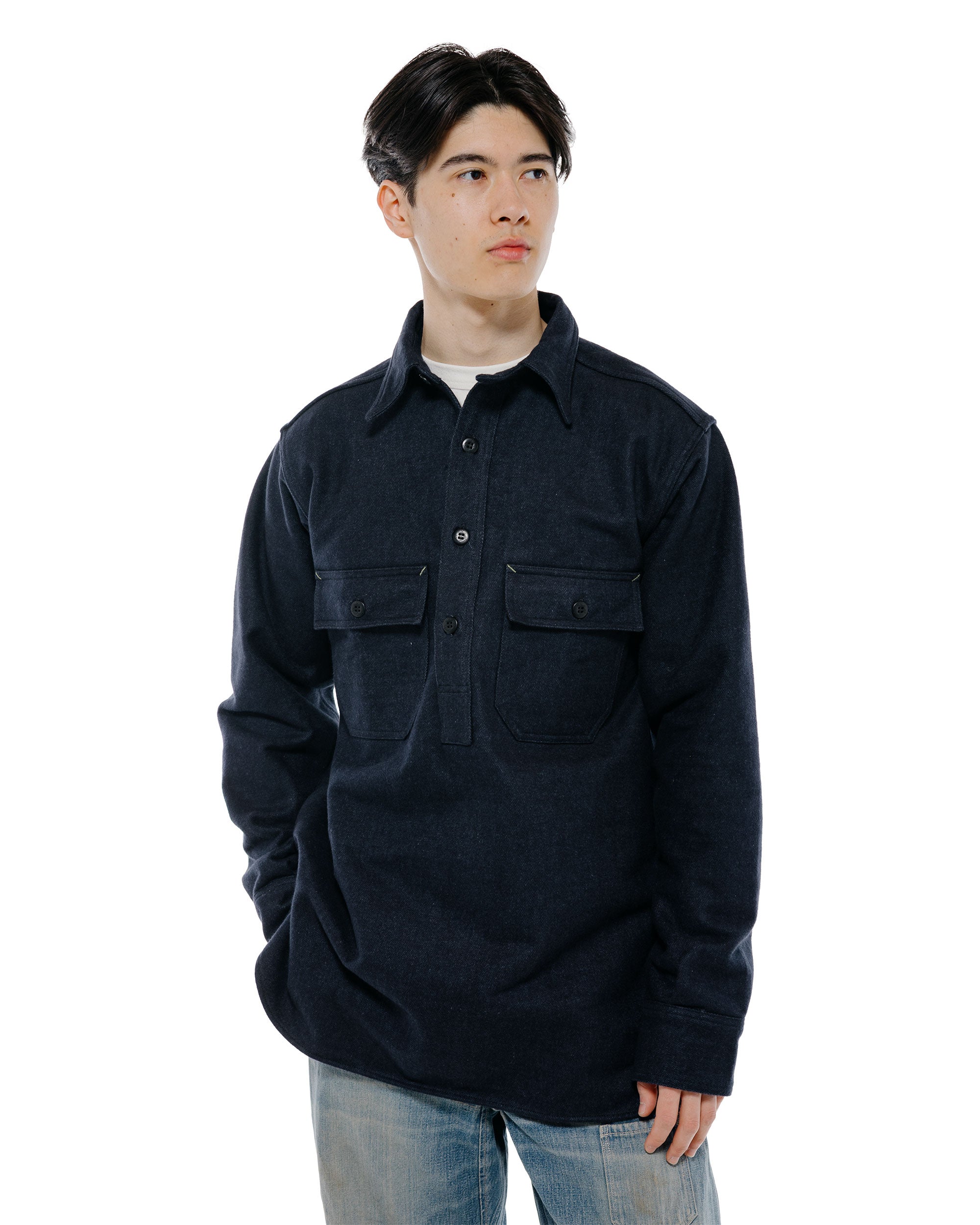 トップス warehouse WAREHOUSE 2ND HAND Warehouse Lot. 2nd-Hand 1105 Used Wash Dark Colour