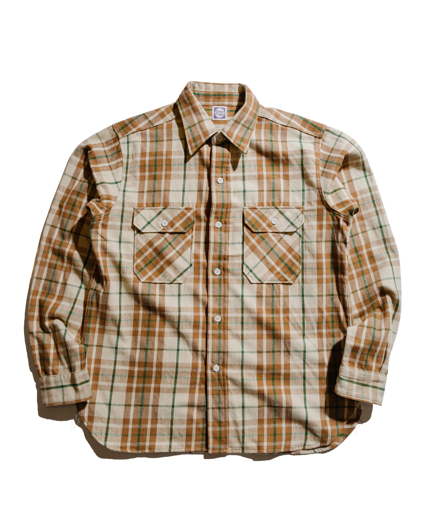 Warehouse Lot. JG-06-2 The Modern Flannel (The Notched Pockets) A Beige