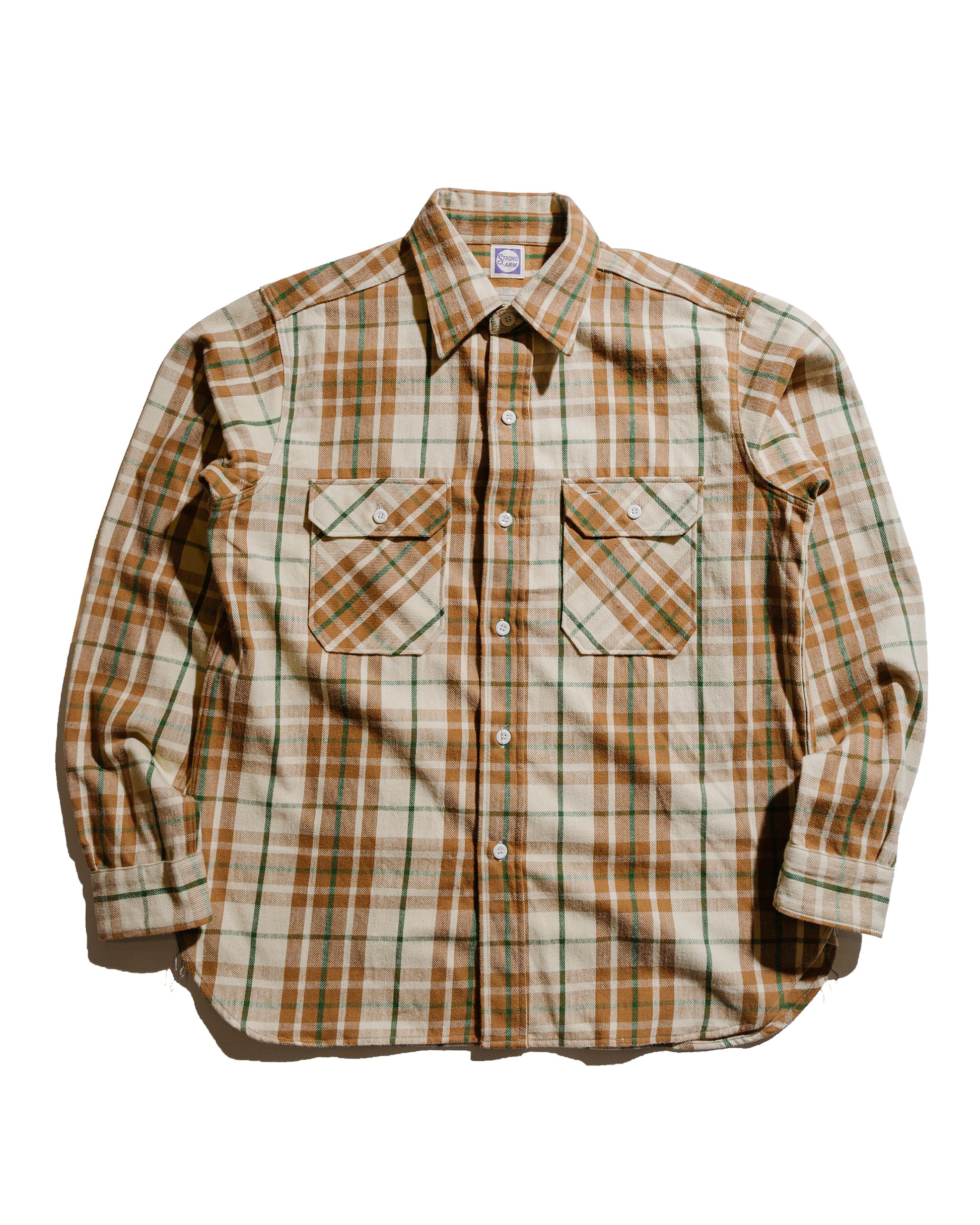 Warehouse Lot. JG-06-2 The Modern Flannel (The Notched Pockets) A Beige