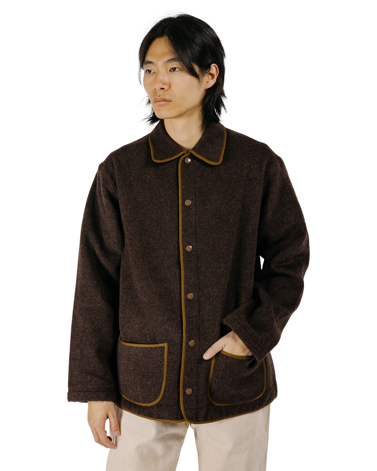 Warehouse Lot. JG-46 Fleece Beach Jacket Dark Brown
