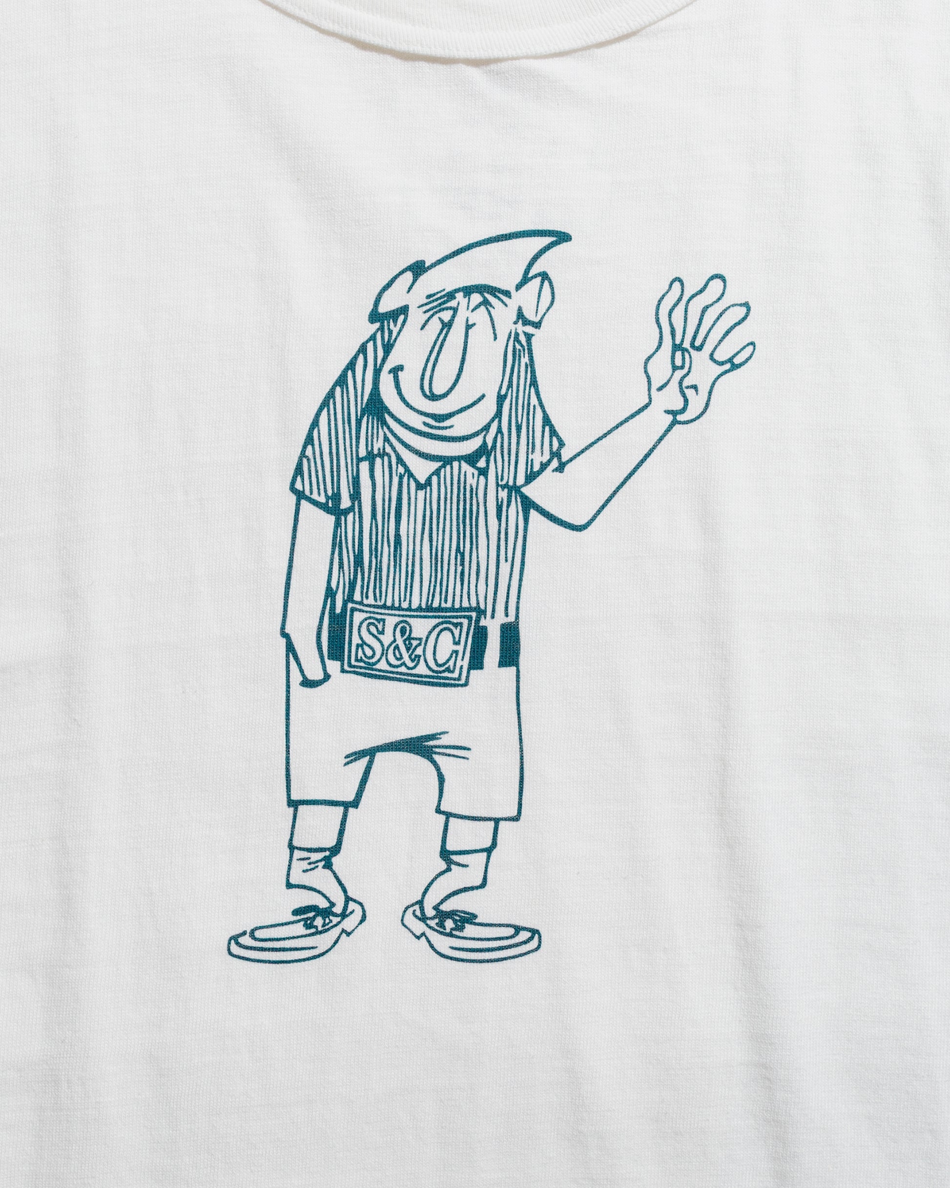 lost & found Warehouse Warehouse Lot. JG-CS06 Hello T-Shirt Off White