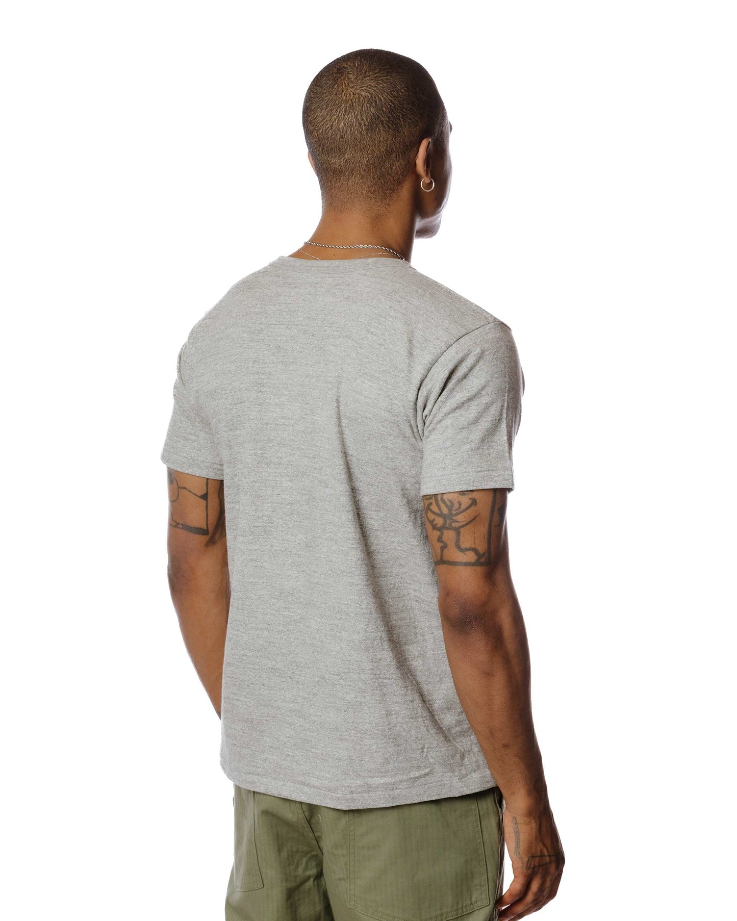 Warehouse Lot. JG-CS06 Plain Heather Grey Back