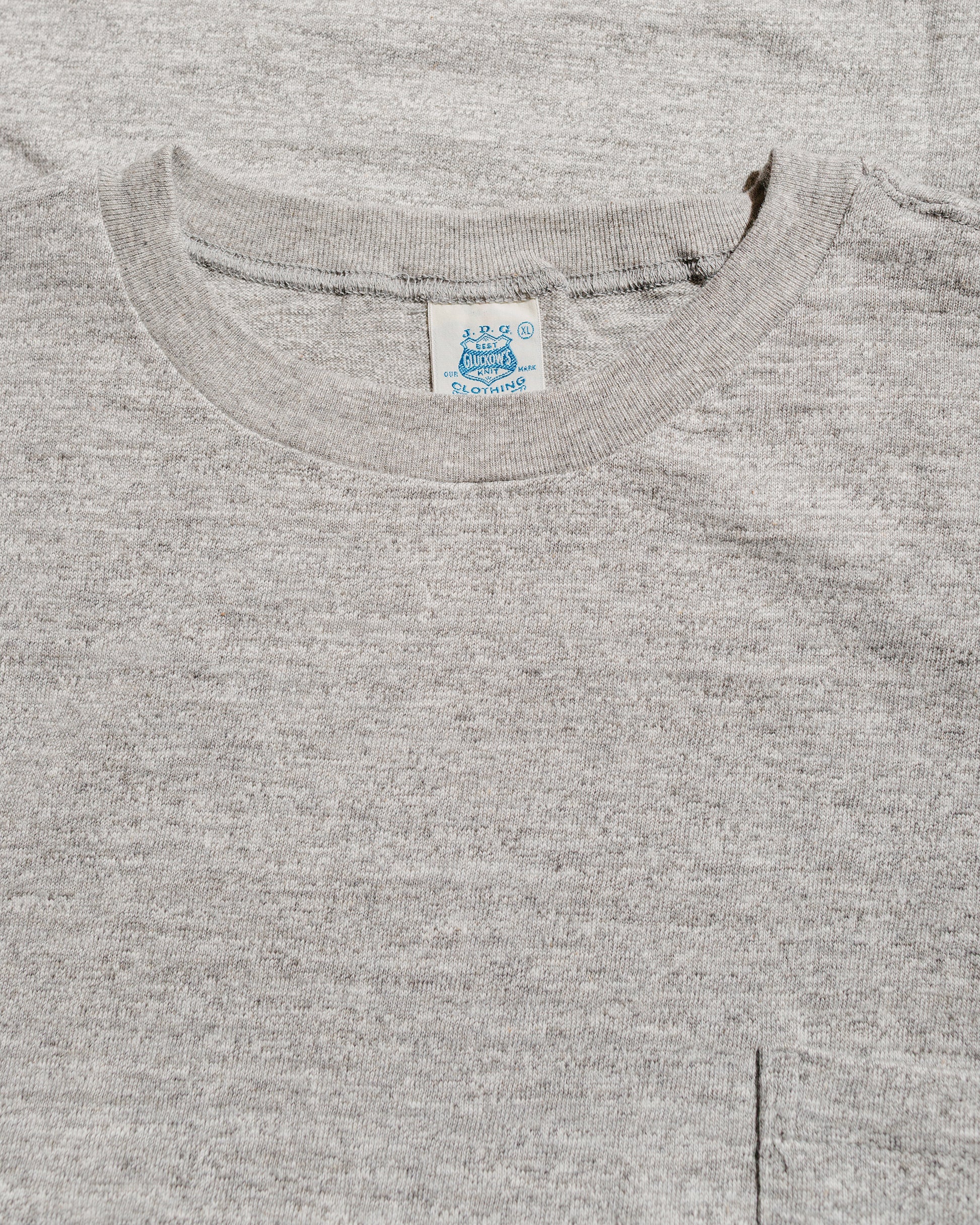 Warehouse Lot. JG-CS07 Standard Pocket T Heather Grey