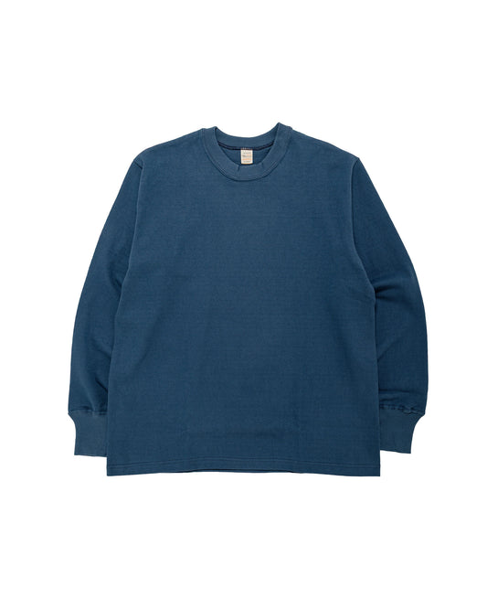 Warehouse Lot. 5914 Long Sleeve Crew Neck T-Shirt Solid Blue