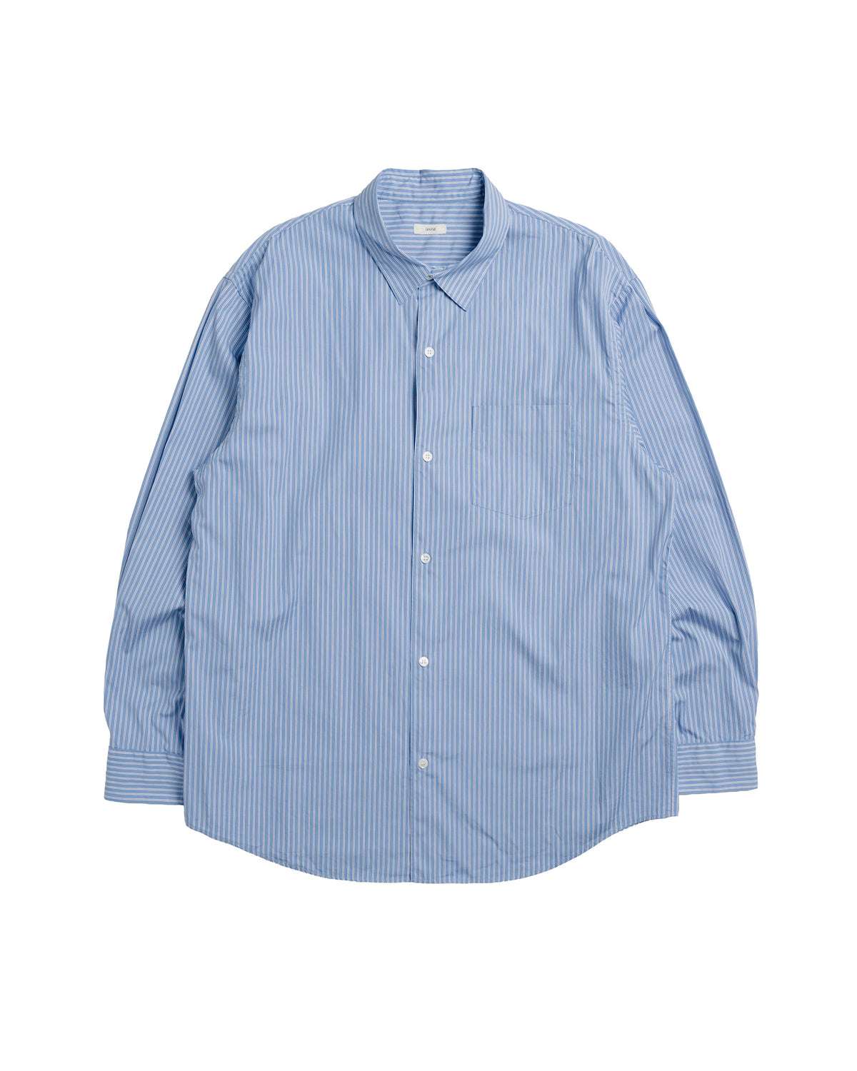 awasa Regular Collar Shirt Blue Stripe