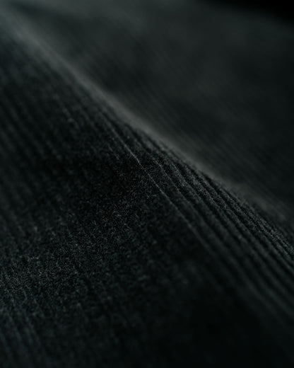 Beams Plus 2Pleats Corduroy Charcoal Grey