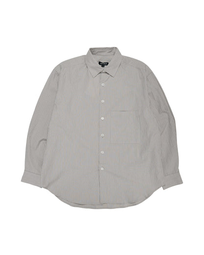 evan kinori Big Shirt Two Organic Cotton Stripe Light Grey/Black
