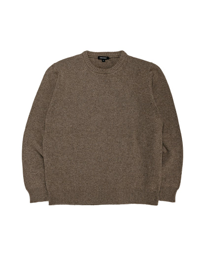 evan kinori Crewneck Sweater Undyed Yak Wool Light Brown