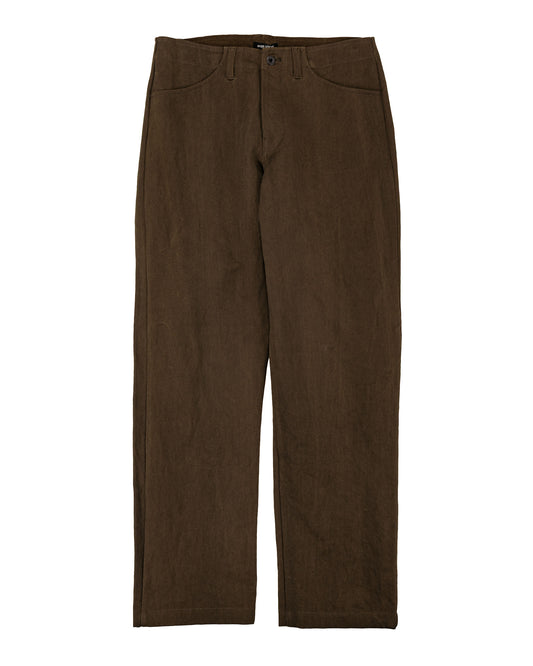 lost & found evan kinori evan kinori Four Pocket Pant Cotton/Washi Canvas Dark Olive Sumi Ink Dye