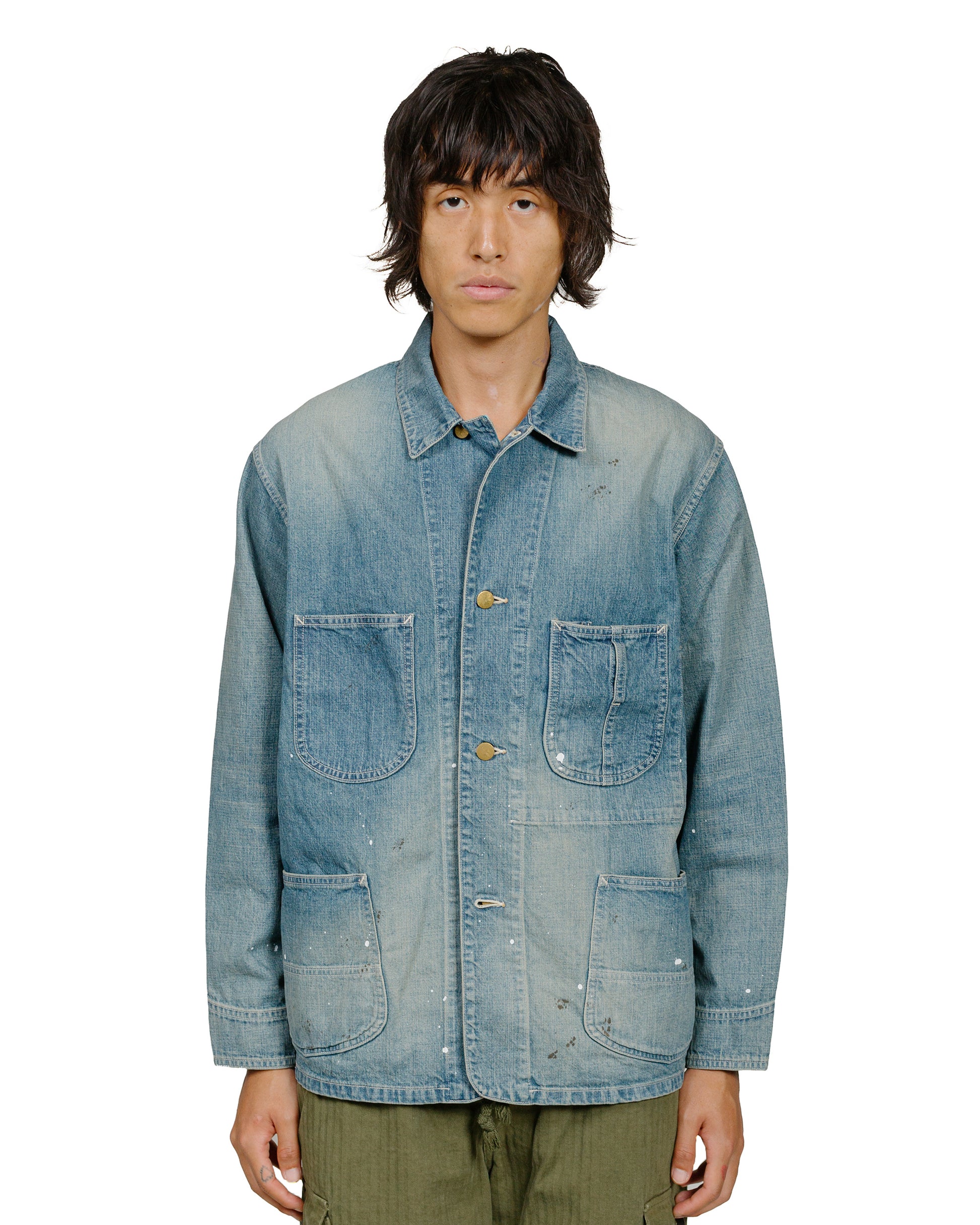 marka 91-J Coverall Cotton 10oz Denim Used Washed