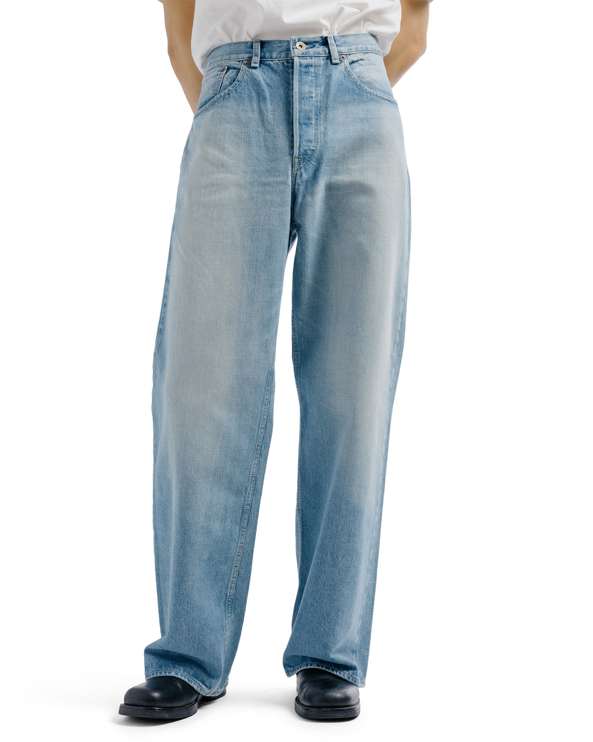 marka Cylinder Fit Jeans Organic Cotton 13.5oz Selvedge Denim Indigo V.W