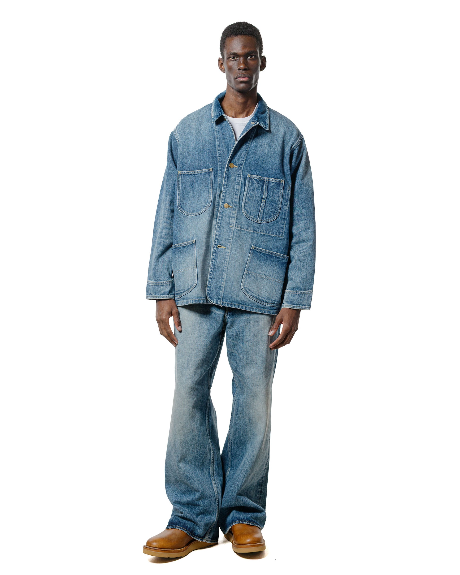 marka Denim Coverall Jacket 13.5oz Selvedge Denim Used Wash