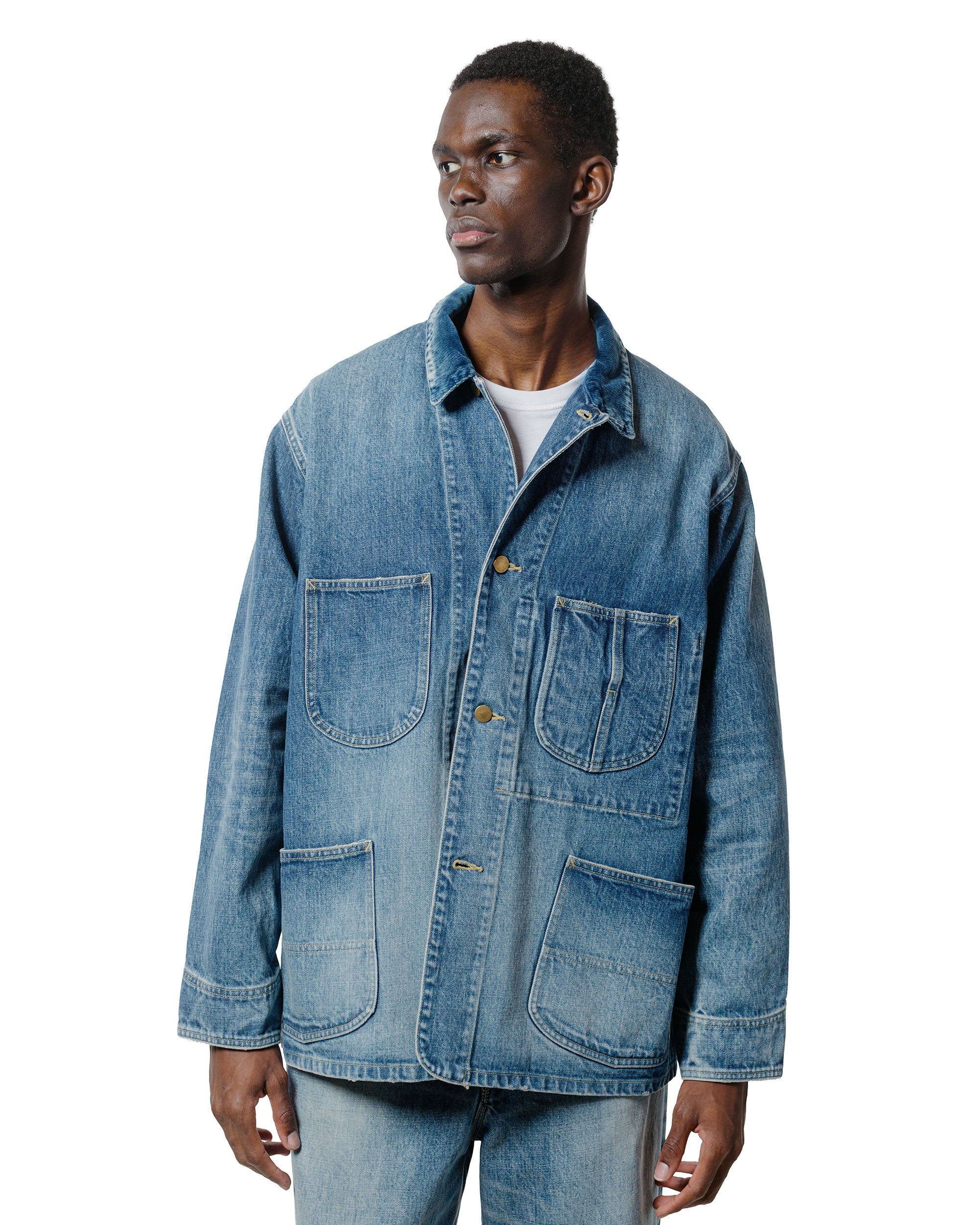 marka デニム カバーオールジャケット 13.5oz セルビッチデニム