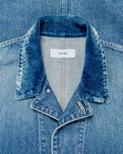 marka Denim Coverall Jacket 13.5oz Selvedge Denim Used Wash