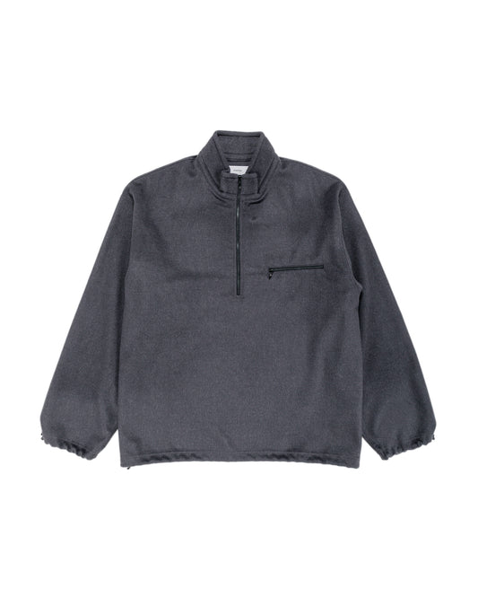 marka Half Zip Shirt Wool Silk Beaver M.Gray