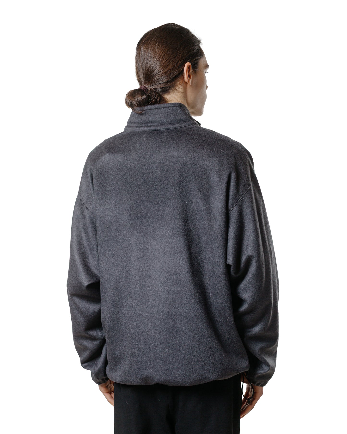 marka Half Zip Shirt Wool Silk Beaver M.Gray
