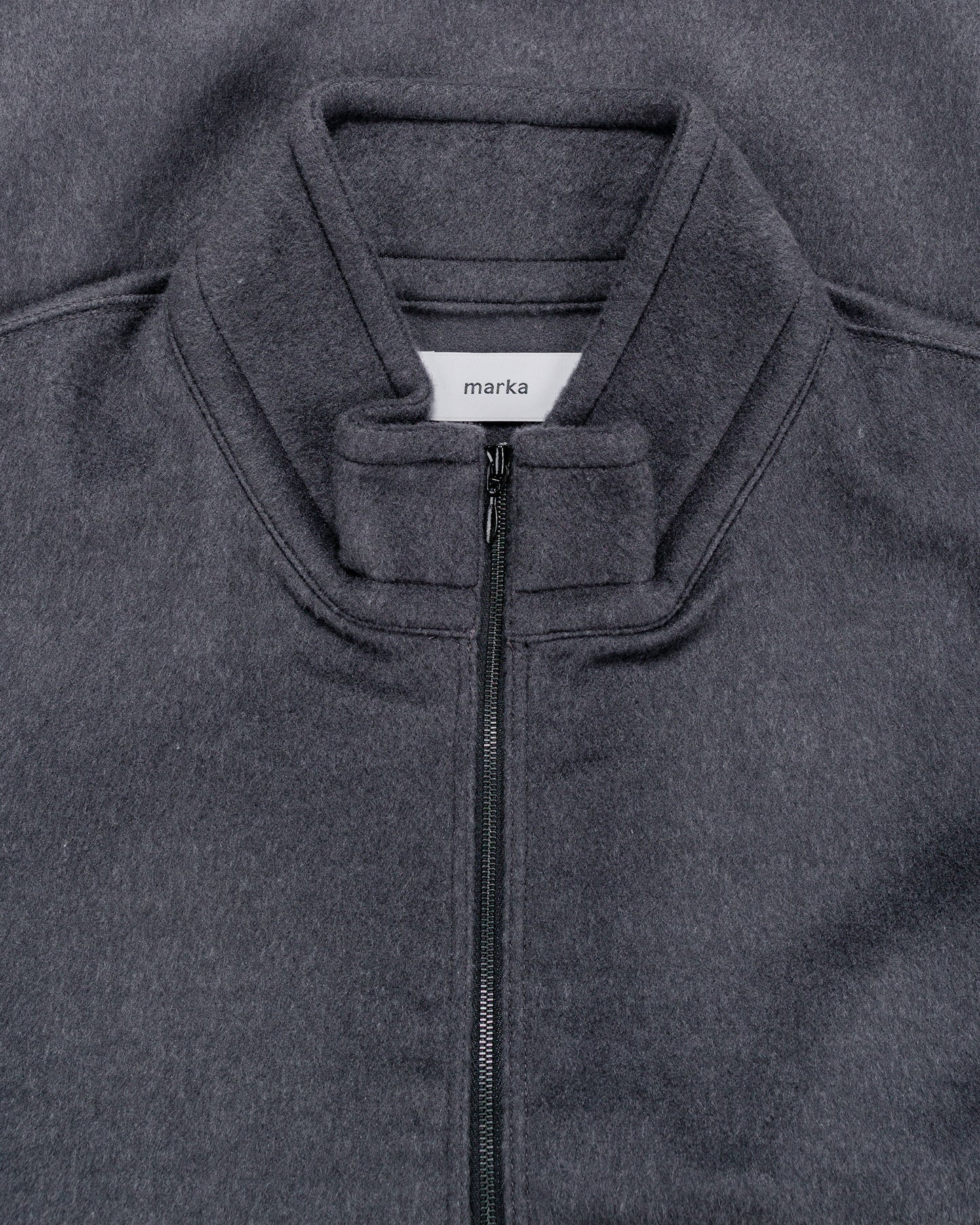 marka Half Zip Shirt Wool Silk Beaver M.Gray