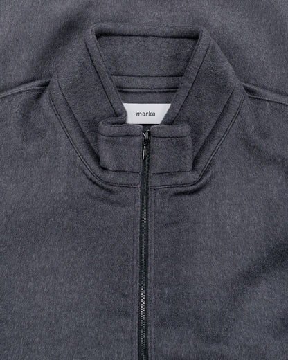 marka Half Zip Shirt Wool Silk Beaver M.Gray