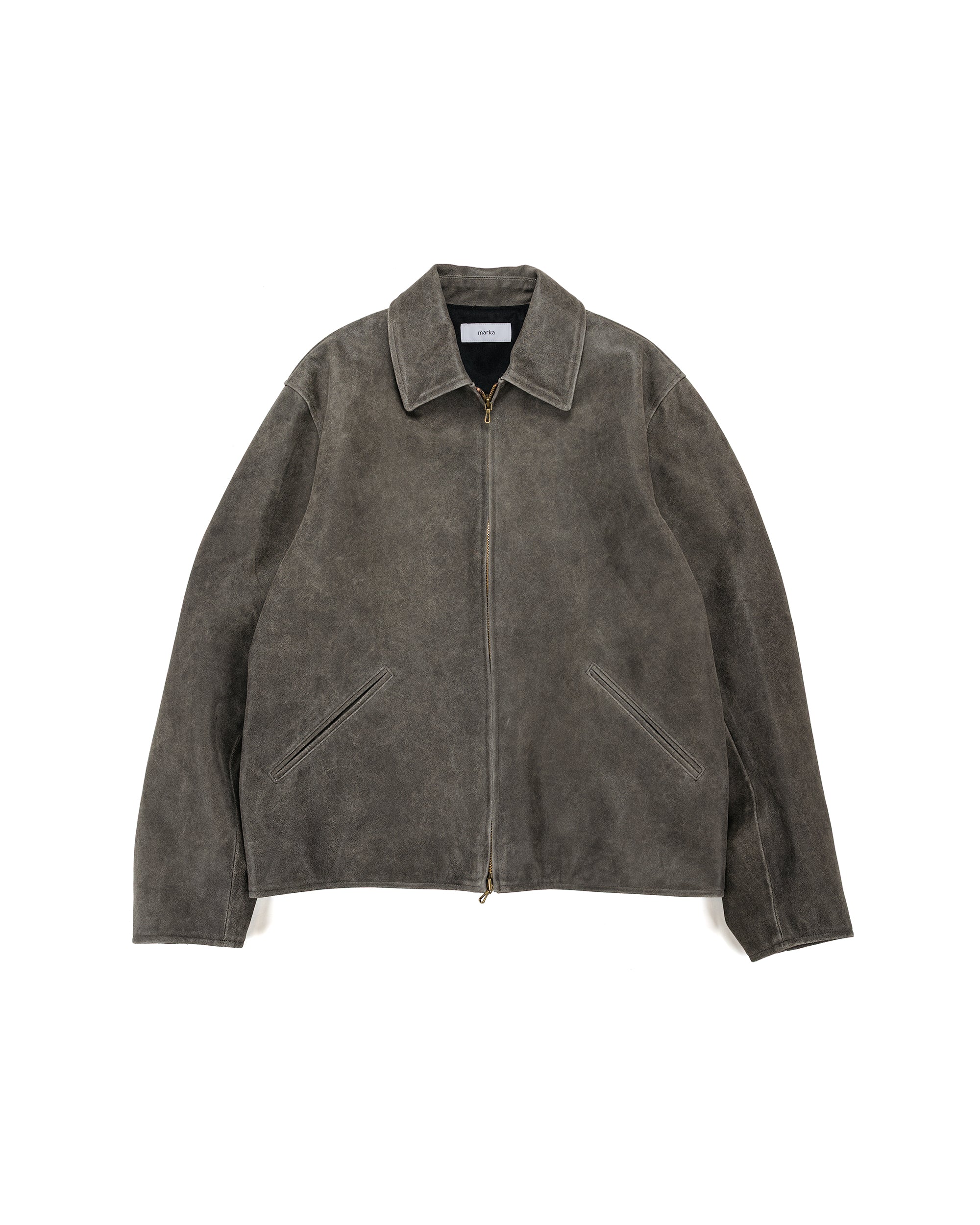 ジャケット・アウター marka LEATHER SPORTS JACKETCRACKED GOAT markaLeatherSportsJacketCracke