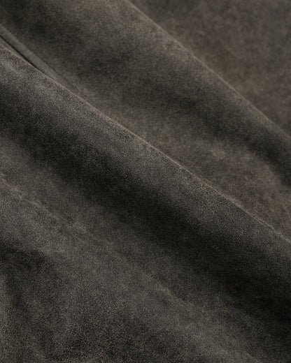marka Leather Sports Jacket Cracked Goat Leather Dark Brown